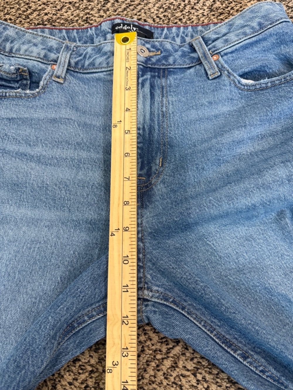 Edgely by Maurices Light Blue Distressed Wide-Leg Jeans - Picture 6 of 6